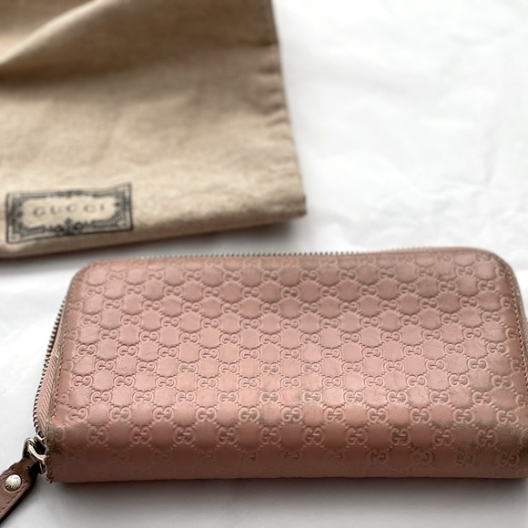 GUCCI - Micro Guccissima Zip Around Continental Wallet - Picture 10 of 16